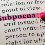 DOJ Notifies House of Incoming Subpoena