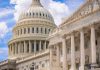 US Capitol Building with clear blue sky.