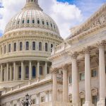 US Capitol Building with clear blue sky.