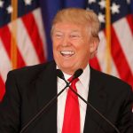 Trump laughing