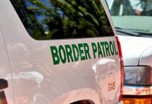 Border Patrol vehicle with BORDER PATROL lettering