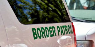 Border Patrol vehicle with BORDER PATROL lettering