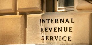 "Internal Revenue Service building sign"