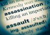 Definition of assassination in a dictionary