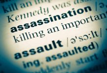 Definition of assassination in a dictionary