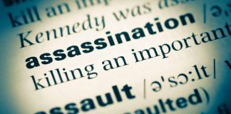 Definition of assassination in a dictionary