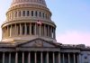 US Capitol building with American flag flying