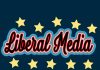 Liberal Media text surrounded by yellow stars