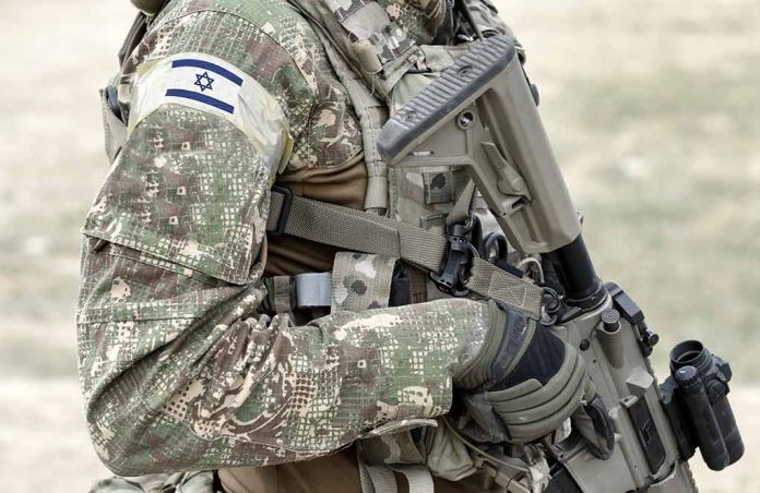 1917131027 featured image Soldier in camouflage gear with Israeli flag patch
