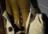 Bag with grenades in fabric holder