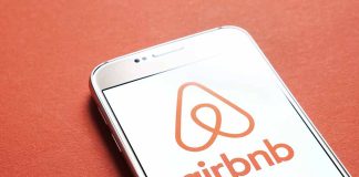 Airbnb app on a smartphone screen