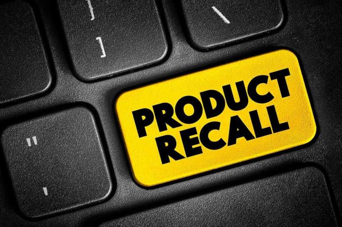 2327937115 Black keyboard with Product Recall yellow key.