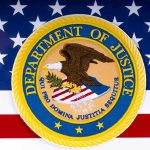 Congressman ARRESTED – DOJ Swoops In! Department of Justice seal on American flag background.