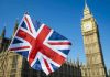 Union Jack flag with Big Ben in background.