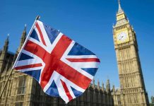 Britain Is Full: Shocking New Policy Shift Union Jack flag with Big Ben in background.