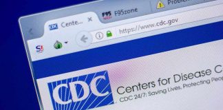 Screenshot of the CDC website homepage
