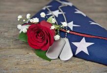ISIS Infiltration EXPOSED – U.S. Soldiers Ambushed Dog tags, red rose, and folded American flag.
