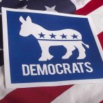 Insanity! 19 Blue States Suing Trump Over THIS?! Democrats logo on American flag background