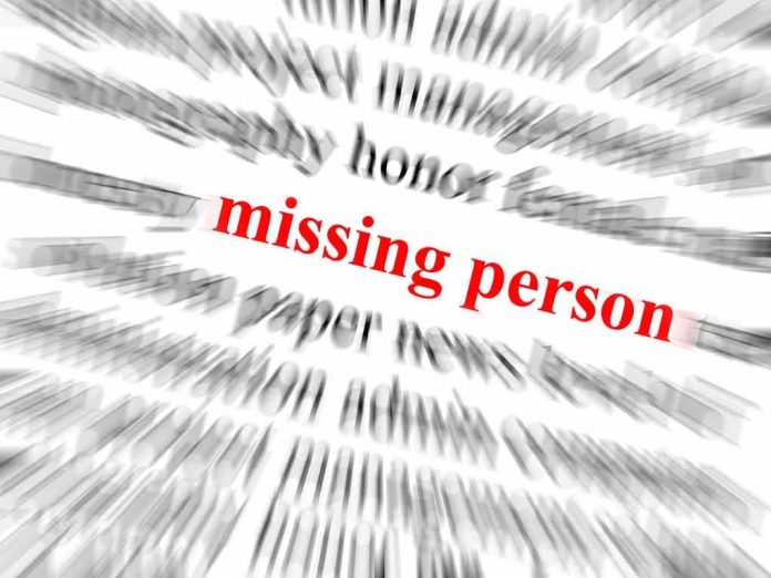 shutterstock_108299963.jpg Text graphic highlighting missing person in red among blurred words