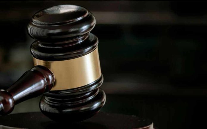 Close-up of a judges gavel.