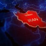 3.2 Million Iranians FLEE Homes in Days Map highlighting Iran with Tehran marked.