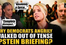 Democrats Storm Out on Bondi House Democrats walk out of Bondi Epstein briefing