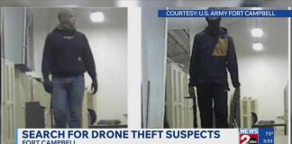 Search for Fort Campbell drone theft suspects