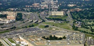 Pentagon Slashes Budget—Innovation at Risk Aerial view of the Pentagon surrounded by highways and urban areas