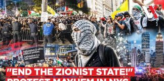 Hezbollah Flags, Barricades & Chaos | NYC Synagogue Protest Spirals Into NYPD Clash | VERTEX