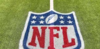 NFL Phenom Dead at 36! NFL logo painted on a football field