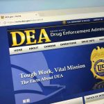 El Chapo Lawyer Lists 32 U.S Gov Officials Link to Corruption DEA website homepage with gold badge and text