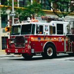 Massive Explosion Rocks Restaurant – Firefighters TRAPPED Fire truck turning on a city street