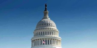 Senators Targets Flock Cameras – Are They Constitutional? United States Capitol building with dome under clear blue sky