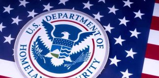 DHS Wrongly Deports Teenager TWICE! U.S. Department of Homeland Security seal on American flag