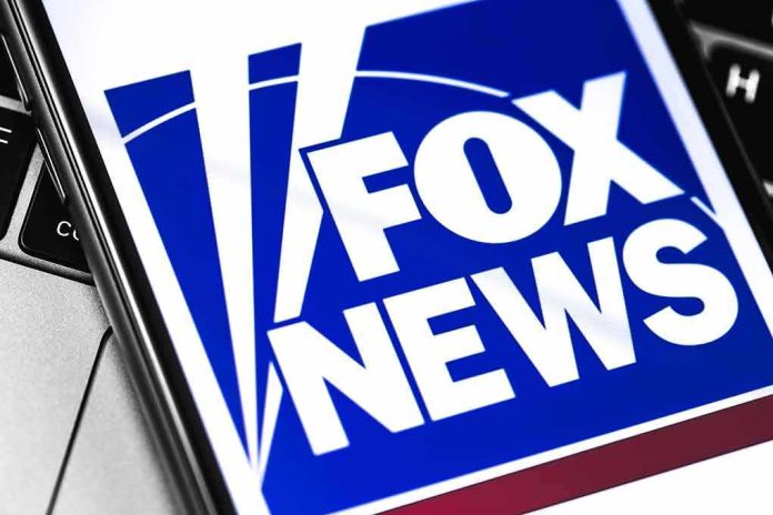 shutterstock_1350152534-1 Fox News logo displayed on a smartphone screen