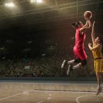 Trans Activists ATTACK WNBA Star Two women playing basketball; Michelle Jenneke is not visible