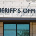 sheriff's office building exterior sign