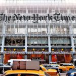 Commie Mayor Tries To Stop Trump’s Deportation Order The New York Times building facade with street traffic