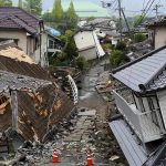 California ROCKED By Quake – Shock Videos! Earthquake-damaged residential street with collapsed houses