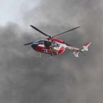 6 DEAD In Fiery Hellicopter Crash! Rescue helicopter hovers amid thick smoke