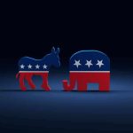 Dem Candidate Mocked After Sounding Drunk During Bizarre Rant Donkey and elephant symbols facing each other