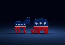 Dem Candidate Mocked After Sounding Drunk During Bizarre Rant Donkey and elephant symbols facing each other