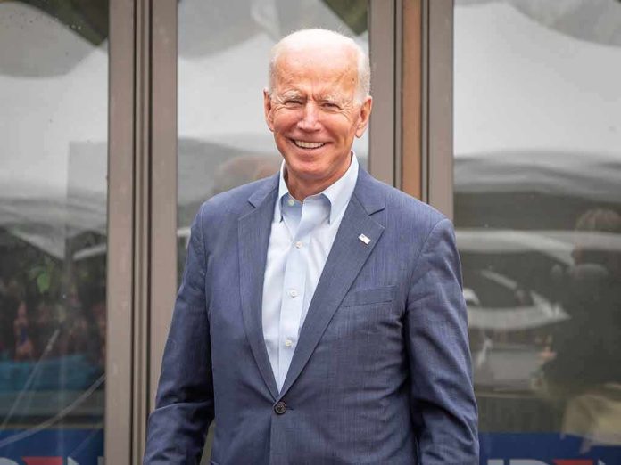 smiling older man in a blue suit standing outdoors