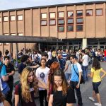 School Chaos Engulfs France – 200 ARRESTED, 600 Schools SHUT! Students gathered outside a school building entrance