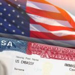 BOMBSHELL DHS Report Exposes 3.1 MILLION Visa Overstays US visa document with American flag in background